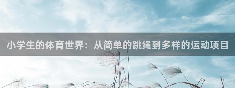 意昂24官网：小学生的体育世界：从简单的跳绳到多样的运动项目