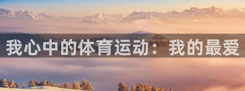 意昂平台注册：我心中的体育运动：我的最爱