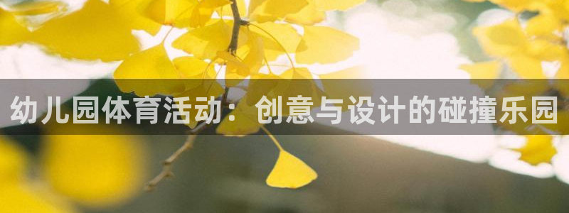 意昂2体育官网：幼儿园体育活动：创意与设计的碰撞乐园