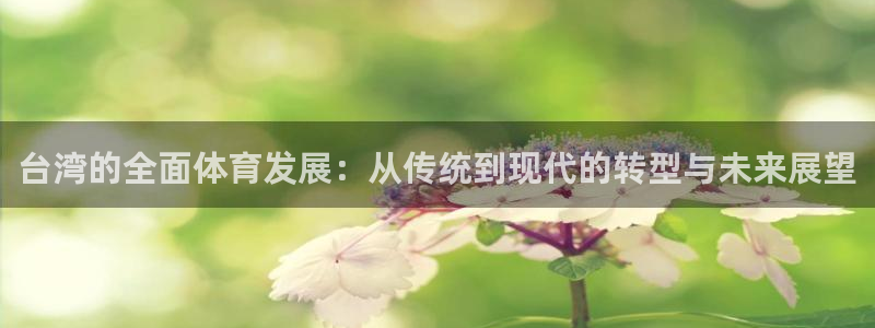 意昂23登录：台湾的全面体育发展：从传统到现代的转型与未来展望